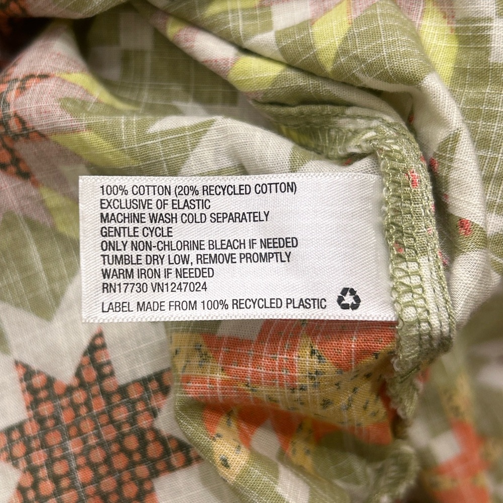 Universal Thread Green Orange Quilt Pattern Maxi … - image 13